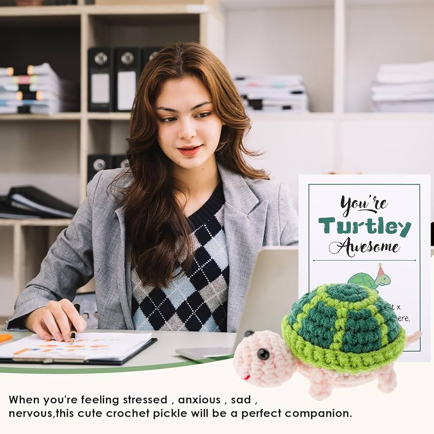 Amazon.com: Grevosea Mini Funny Cute Turtle, 3 Inch Crochet
